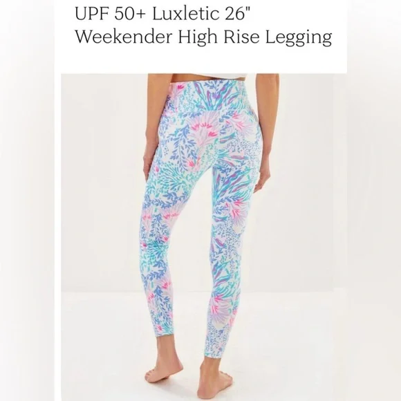 Lilly Pulitzer Pastel Patterned Leggings - Picture 1 of 6